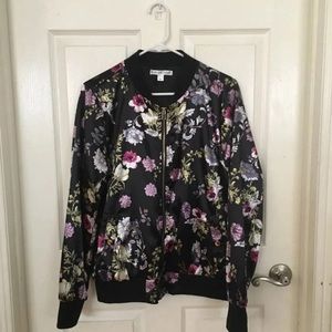 Floral Bomber Jacket